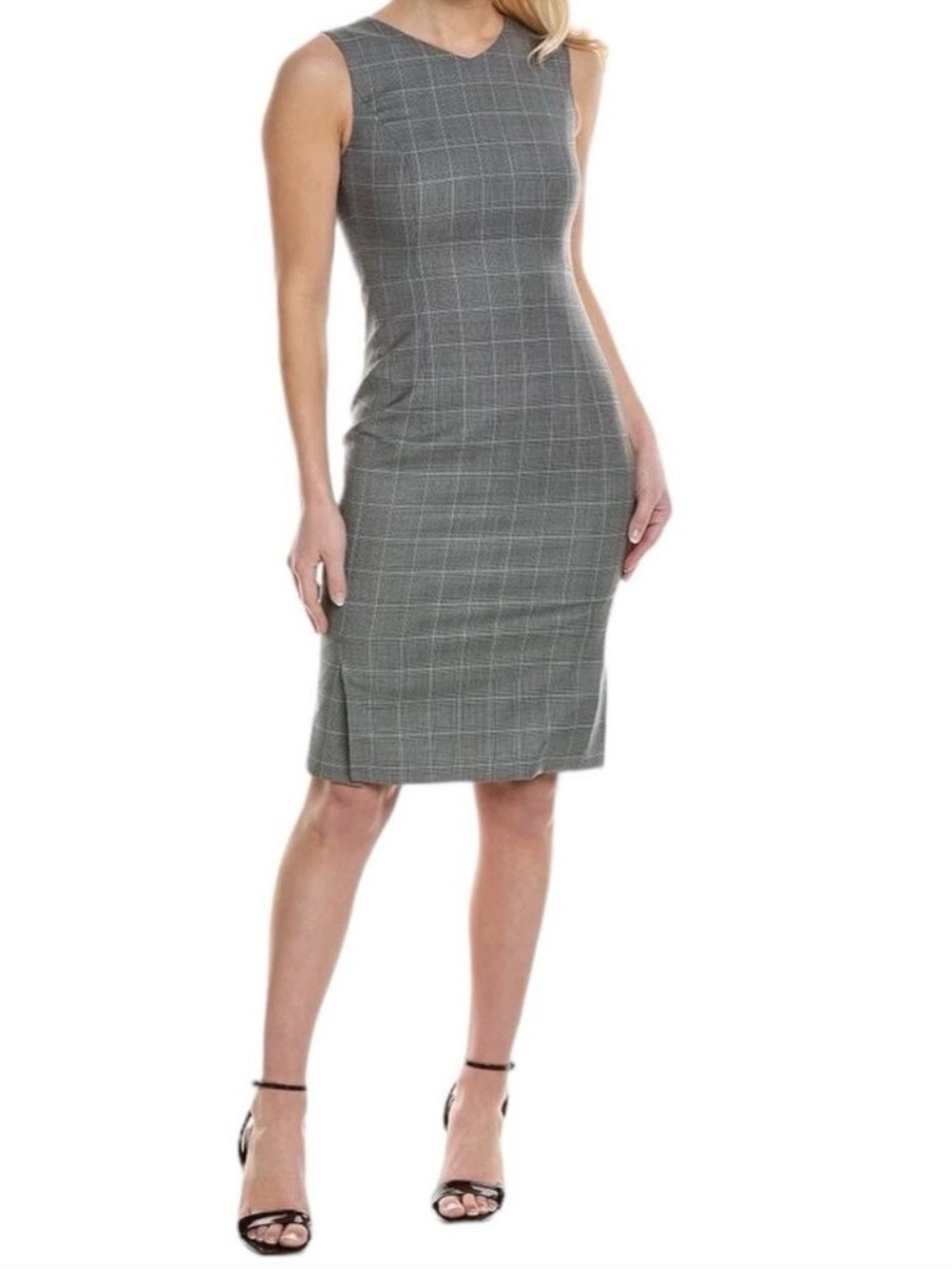 BOSS Hugo Boss Wool Dress Trabaldo Togna 1840 Woven in Italy Houndstooth Print